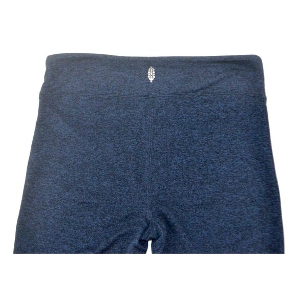 FREE PEOPLE Women's FP Movement High Rise Leggings SIZE LARGE Navy Heathered - Picture 2 of 6